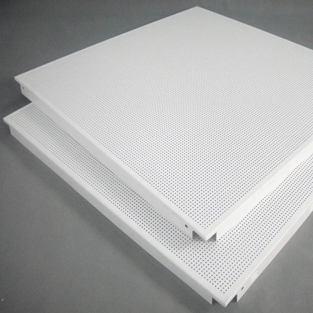 Premium Square Aluminum 600x600 Clip-In Ceiling Tiles with Fireproof Sound-Absorbing Features and 10-Year Warranty