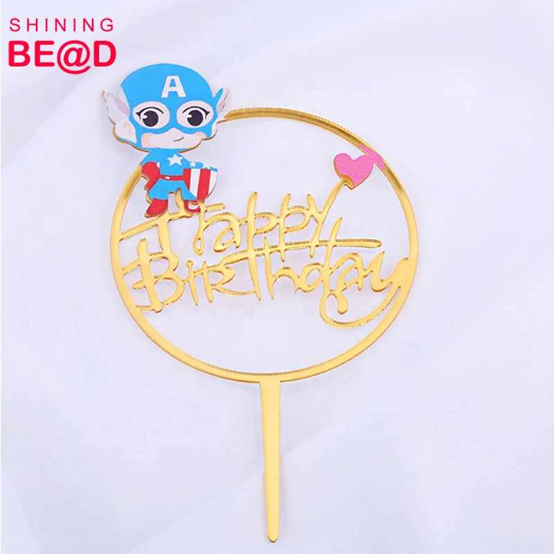 19 Gusngzou Fabrication En Gros 3d Dessin Anime Acrylique Anniversaire Gateau Topper Pour La Decoration De Fete D Anniversaire Buy Toppers De Gateau D Anniversaire De Bande Dessinee Decoration De Fete D Anniversaire Topper De Gateau