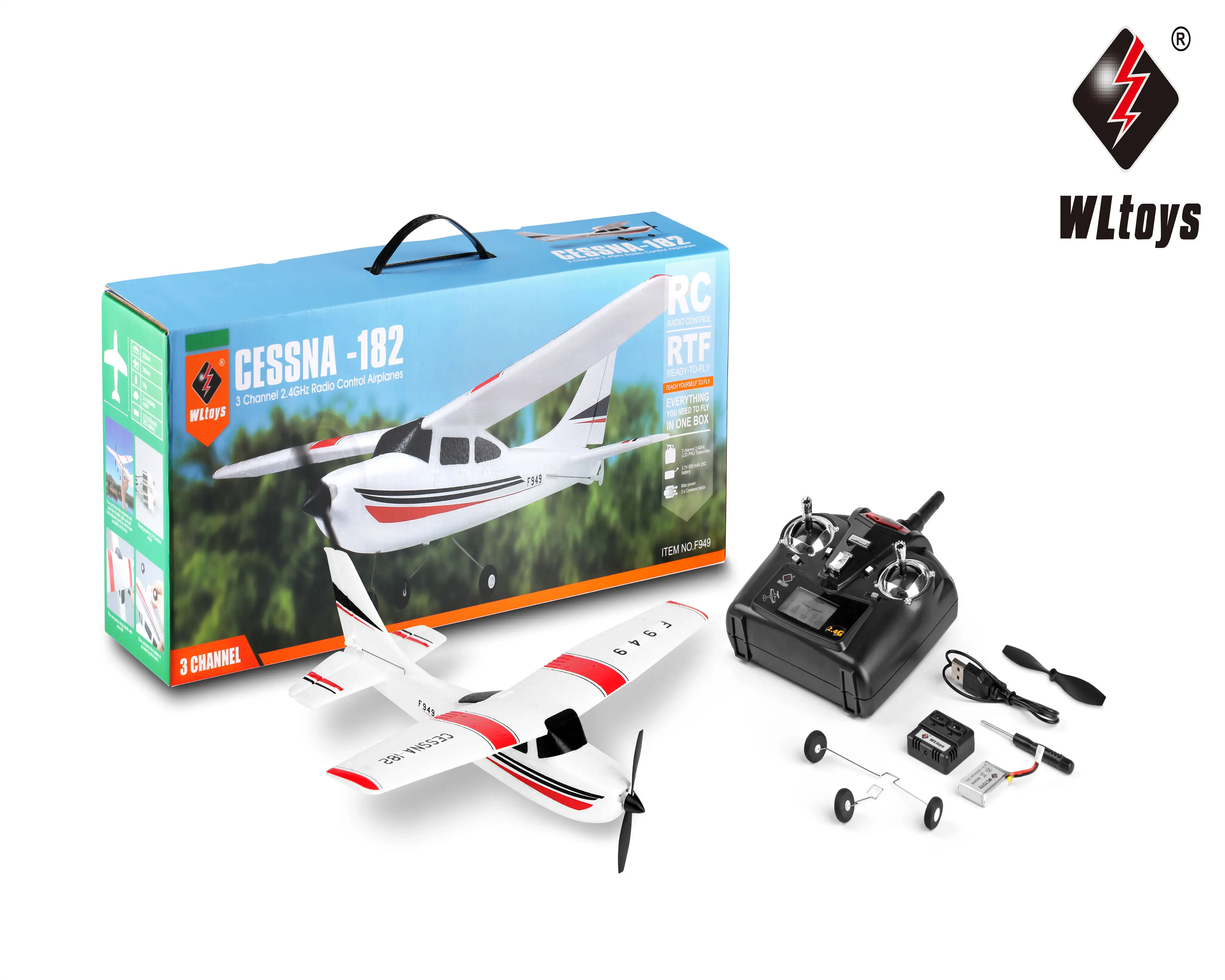 Wltoys f949 2.4 g 3ch rc sale airplane