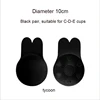 Tazza nera grande stile 10cmC-D-E