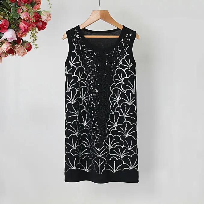 новые хлопковые черные платья для девочек 7-14 лет