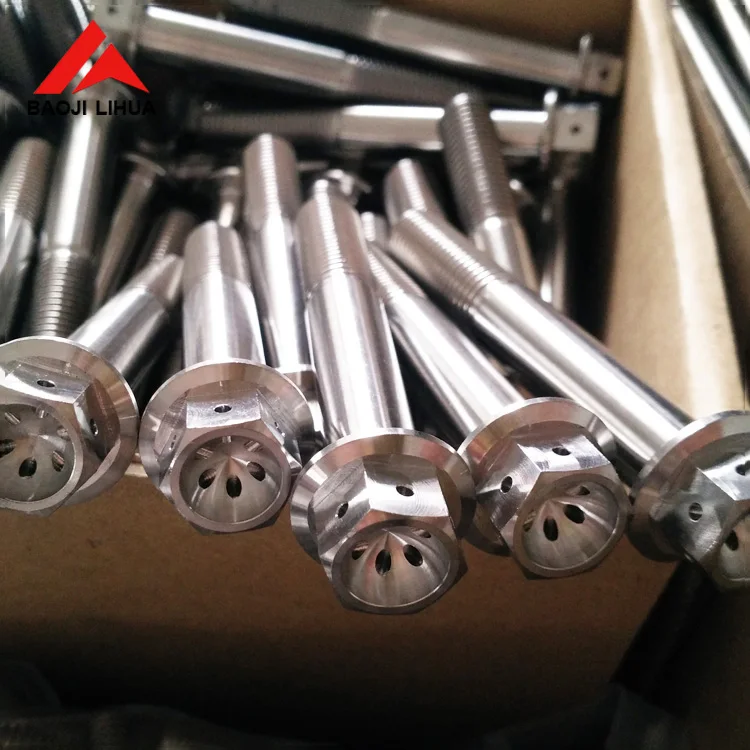 Heng titanium hex flange bolts for motorcycle
