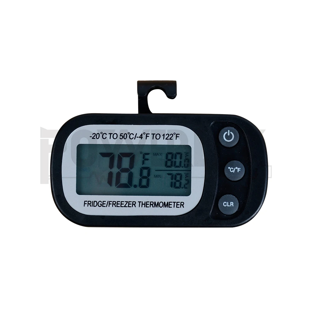 Digital Fridge Thermometer with Hook Waterproof Refrigerator