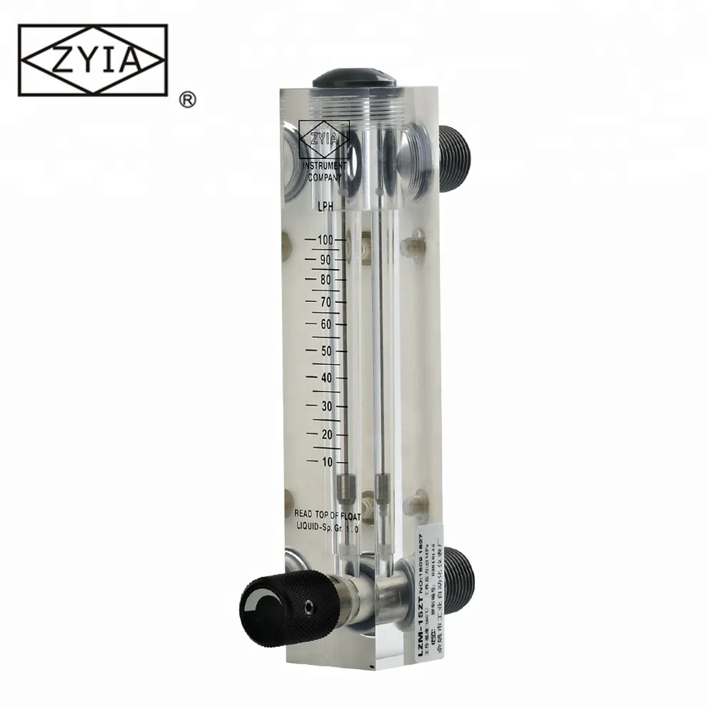 ZYIA Panel Mounting Adjustable Water Flow Meter in China