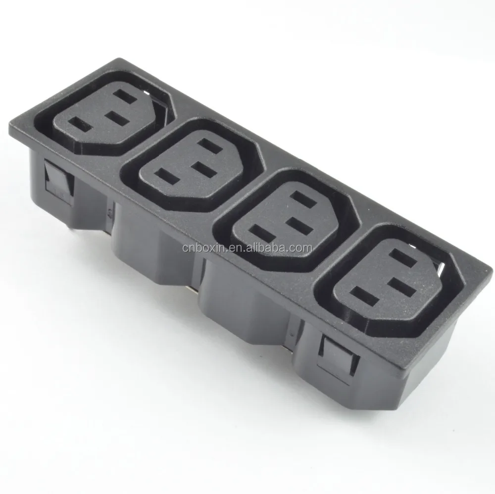 4 розетки гнездовые разъемы IEC C13 разъем PDU промышленный