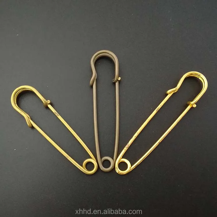 Булавка для одежды, золотые, черные, серебряные, бронзовые, металлические булавки в форме груши, игла для тыквы, стальная проволочная булавка