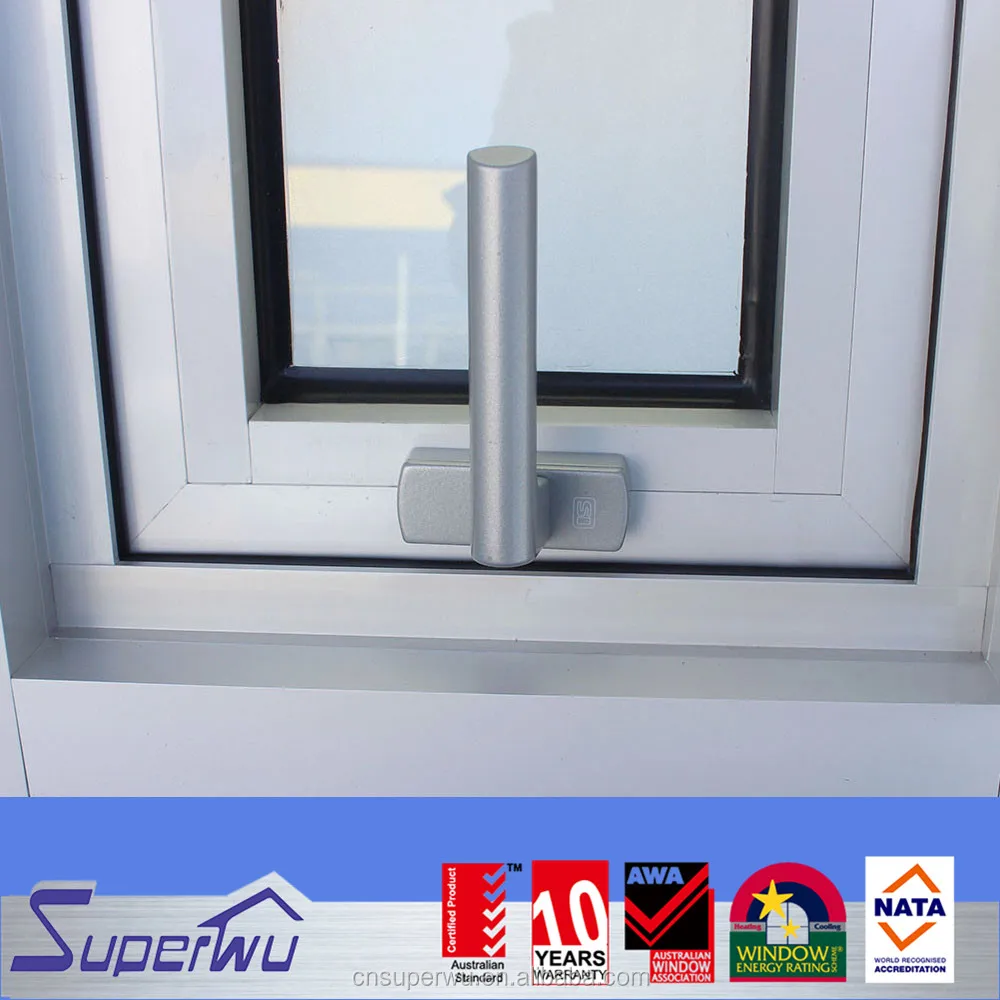Wholesale customized window size aluminum glass windows open able chain winder awning window