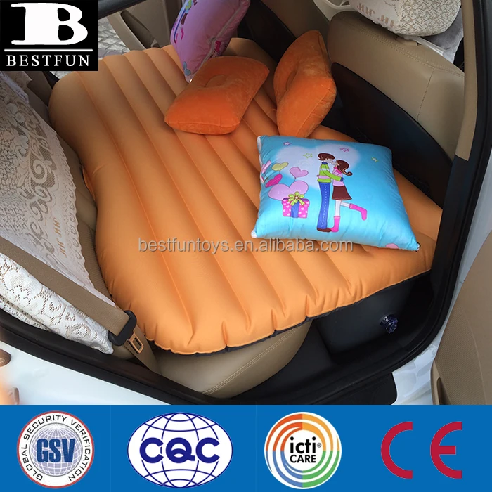 Надувной матрас для автомобиля, праздничная дорожная подушка для взрослых, экологически чистый складной матрас на спинку сиденья, портативный автомобильный воздушный матрас