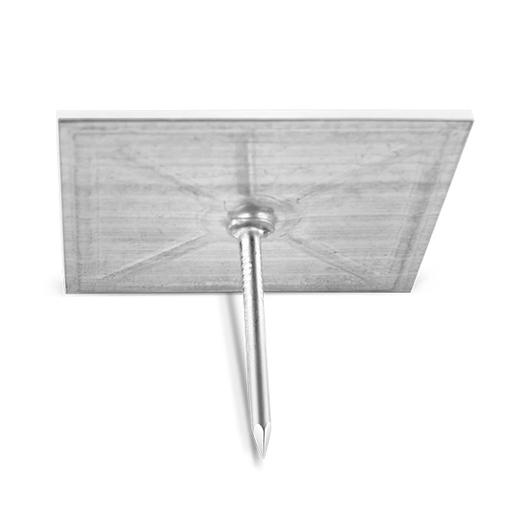 Galvanized HVAC System Fixing Glass Wool 2" Steel Self Adhesive Pins for Duct Wrap Board Insulation