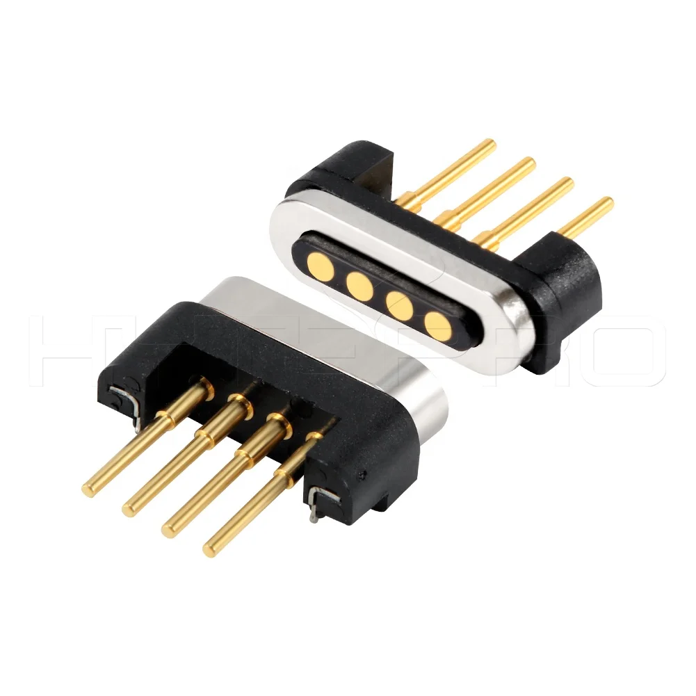 HytePro Straight Gold Finger 2 3 4 5 6 7 8 Pin Pogo Magnetic Usb Charger Wire Connector