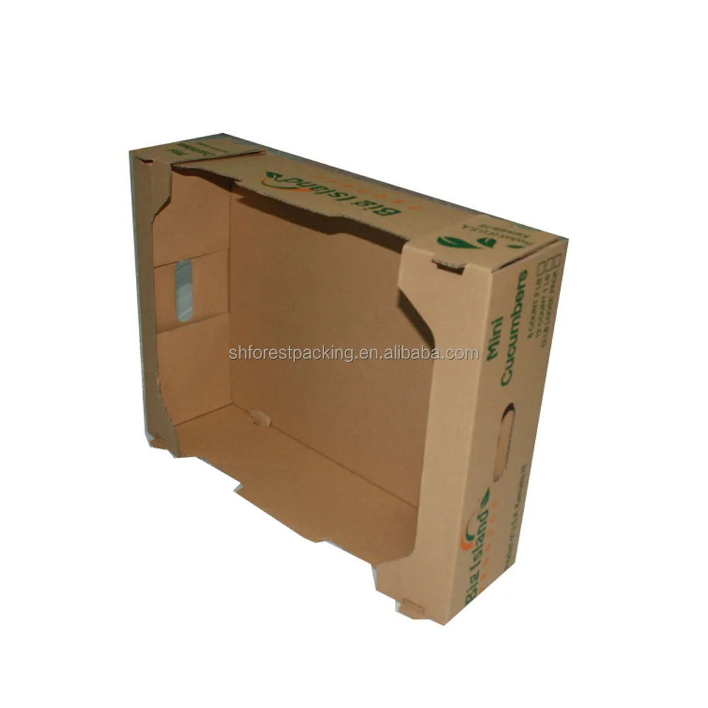 Фабричная прочная картонная коробка для фруктов с двойными стенками, картонная коробка для фруктов и овощей