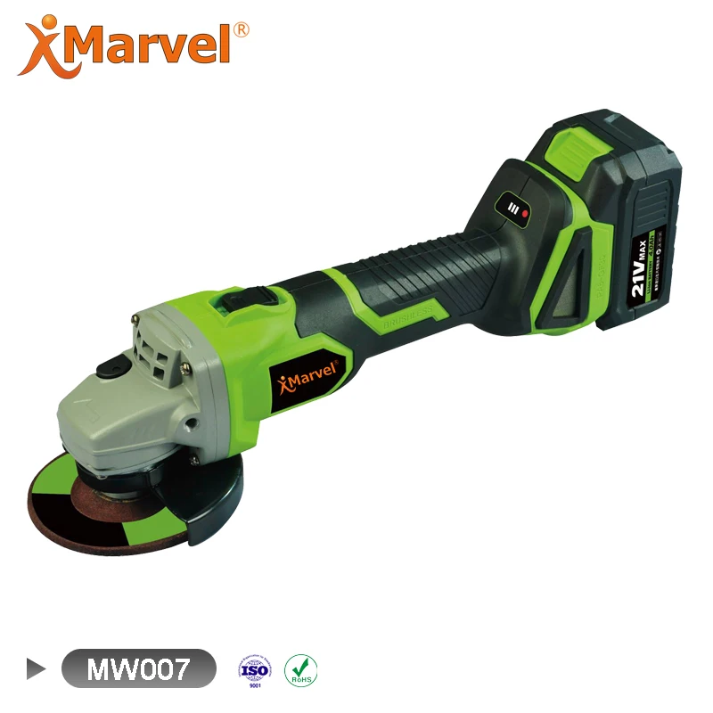 Easy Operation Max Cutting Depth 21mm Stand Woodworking Metal Cordless Angle Grinder