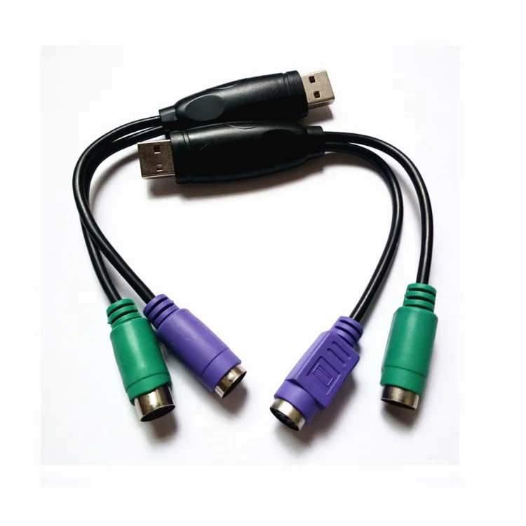 Usb к двойному шнуру ps2 переключатель ps2 интерфейсный кабель для клавиатуры мыши usb к сканеру Кабельный адаптер для передачи данных