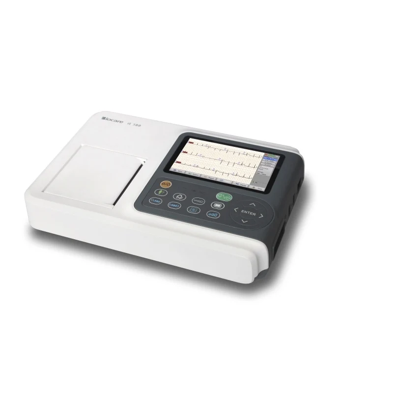 Macchina portatile per elettrocardiografo digitale su carta Biocare ECG per iE300 a tre canali