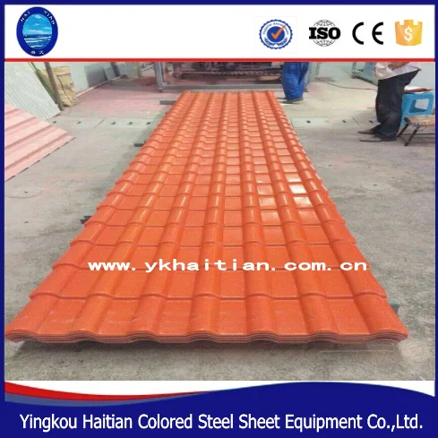 PVC Coated Synthetic Resin Roof Tile Pvc Panel Pvc Corrugated Sheet for Houses