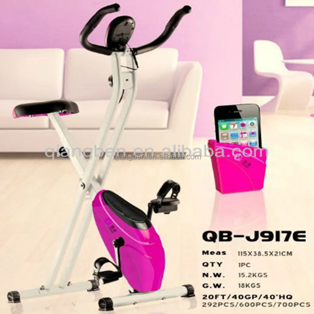 pink exercise bike