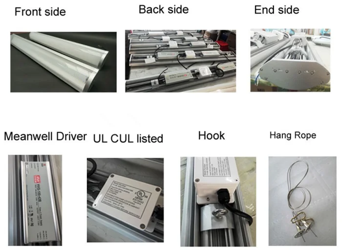 Промышленный светодиодный линейный подвесной светильник 150 лм/Вт