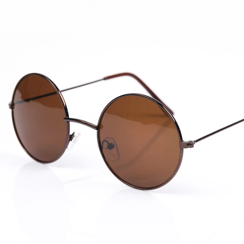 Gafas de sol redondas Vintage para hombre y mujer, anteojos de sol