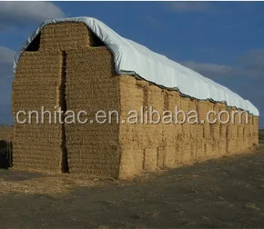 Factory Price Waterproof Round Hay Bales Cover Tarp Plain Style