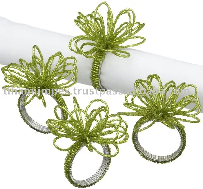 Silver Metal Handmade Direct Factory Sales Napkin Holder Wedding Table