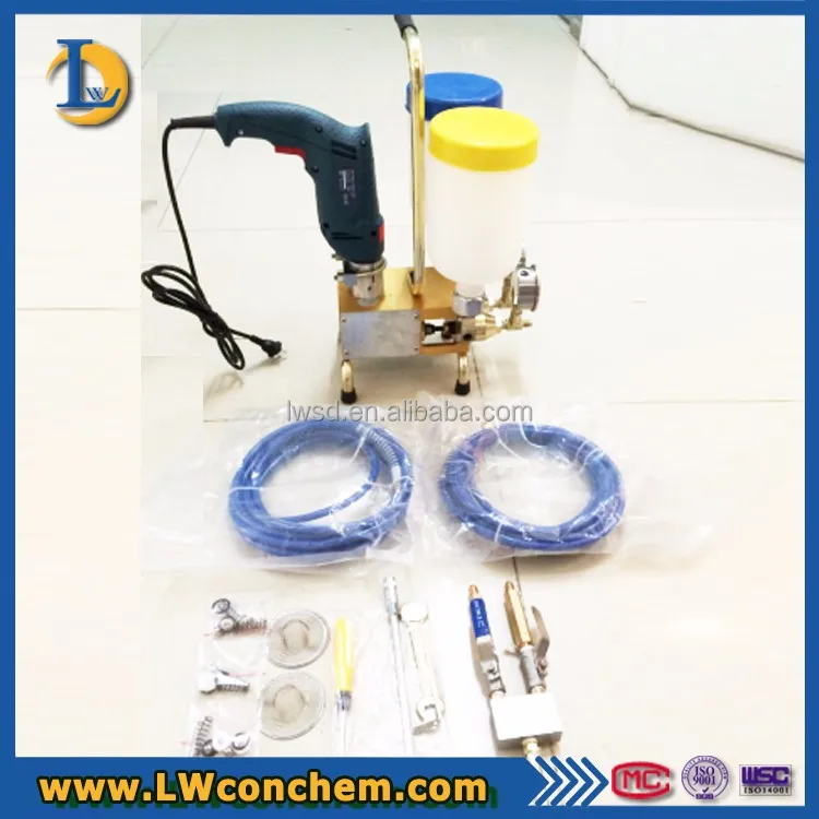 Bicomponent Grouting Injection Pump for Repairing Tunnel Cracks
