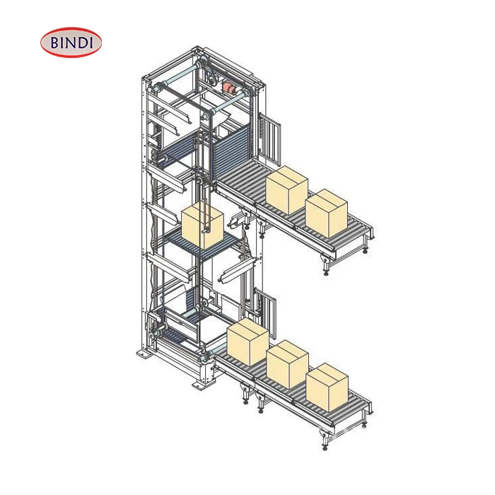 C Configuration Continuous Vertical Lift Conveyor with Adjustable Speed Stainless Steel Belt Material