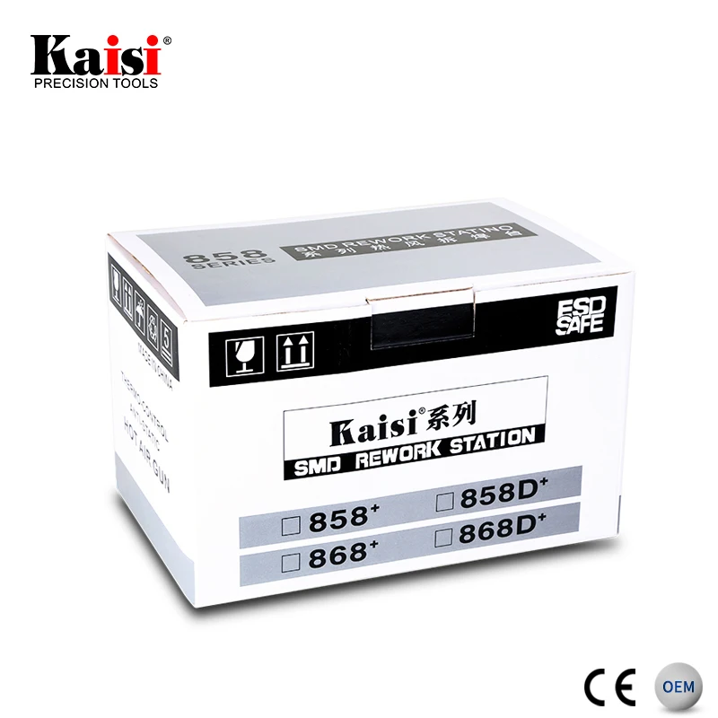BGA Rework Soldering Station Kaisi 858 Hot Air Blower Gun Hot Air Soldering Station