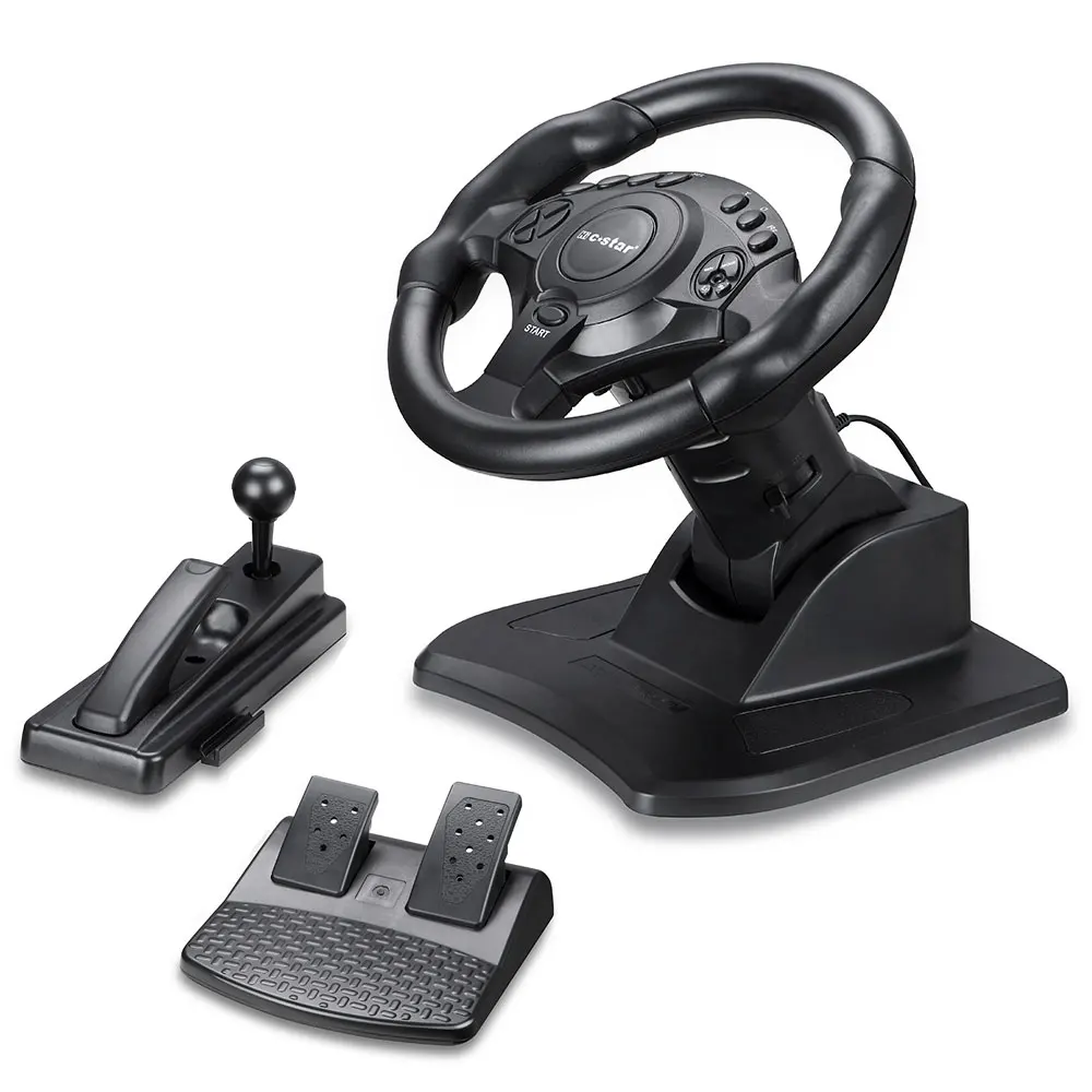 7 in 1 Racing Steering Wheel for PS2/PS-3/USB PC