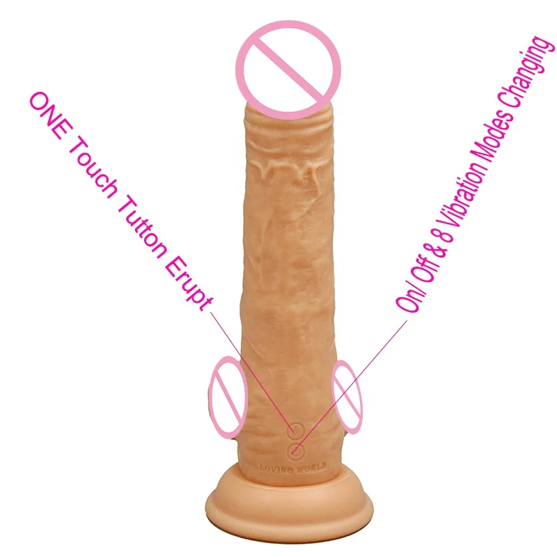 Real Dildo Mushroom Head Realistic Big Dildo Vibrator Sex Toy for Women Vibrator and True Feel Penis Vibrator