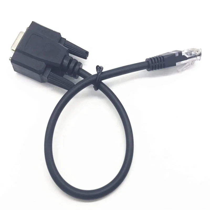 Высококачественный последовательный кабель для сканера штрих-кода RS232 RJ45 к DB9 Female