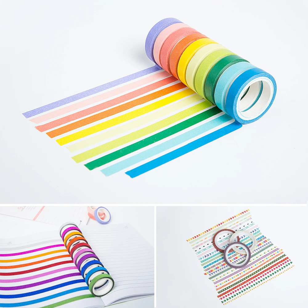 Rainbow Skinny Washi Tape