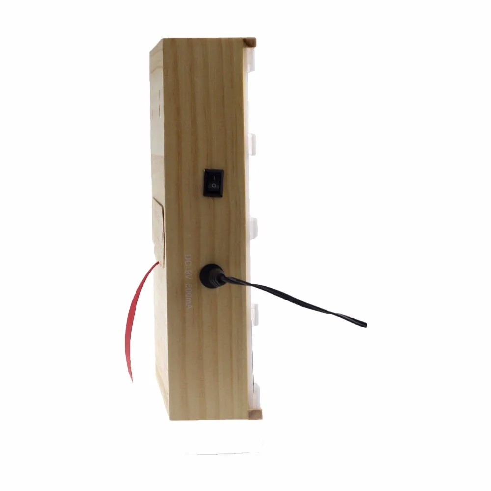 Цвет древесины A5 деревянная рамка кино световой короб 4 линии буквы Сменные