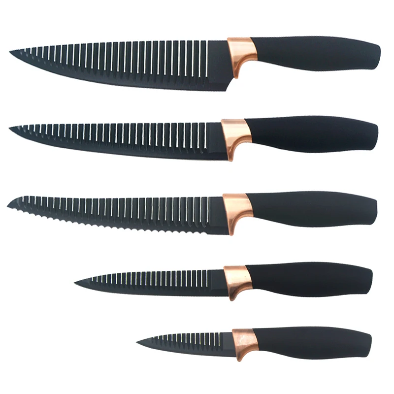5 шт., набор кухонных ножей из нержавеющей стали