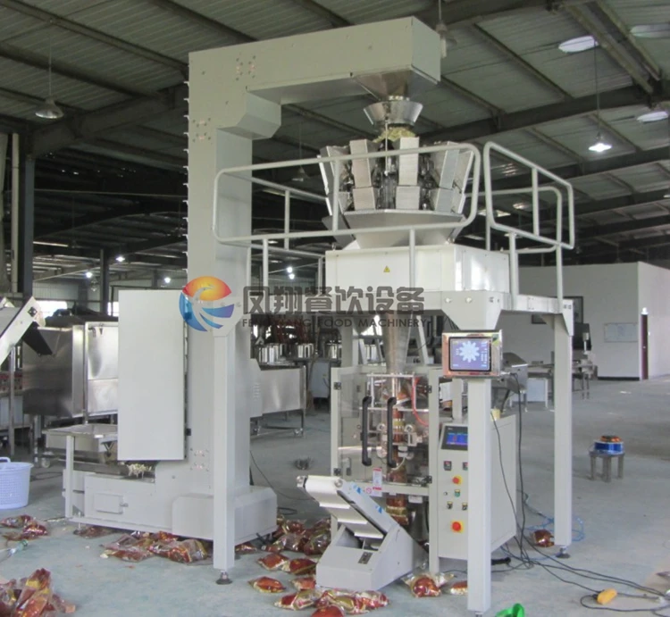Automatic Banana Frozen French Fries Fresh Potato Crisp Chips Packaging Packing Machine With Nitrogen