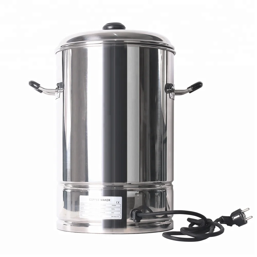 6L Stainless Steel Coffee Percolator Electric Coffee Urn Hot Water