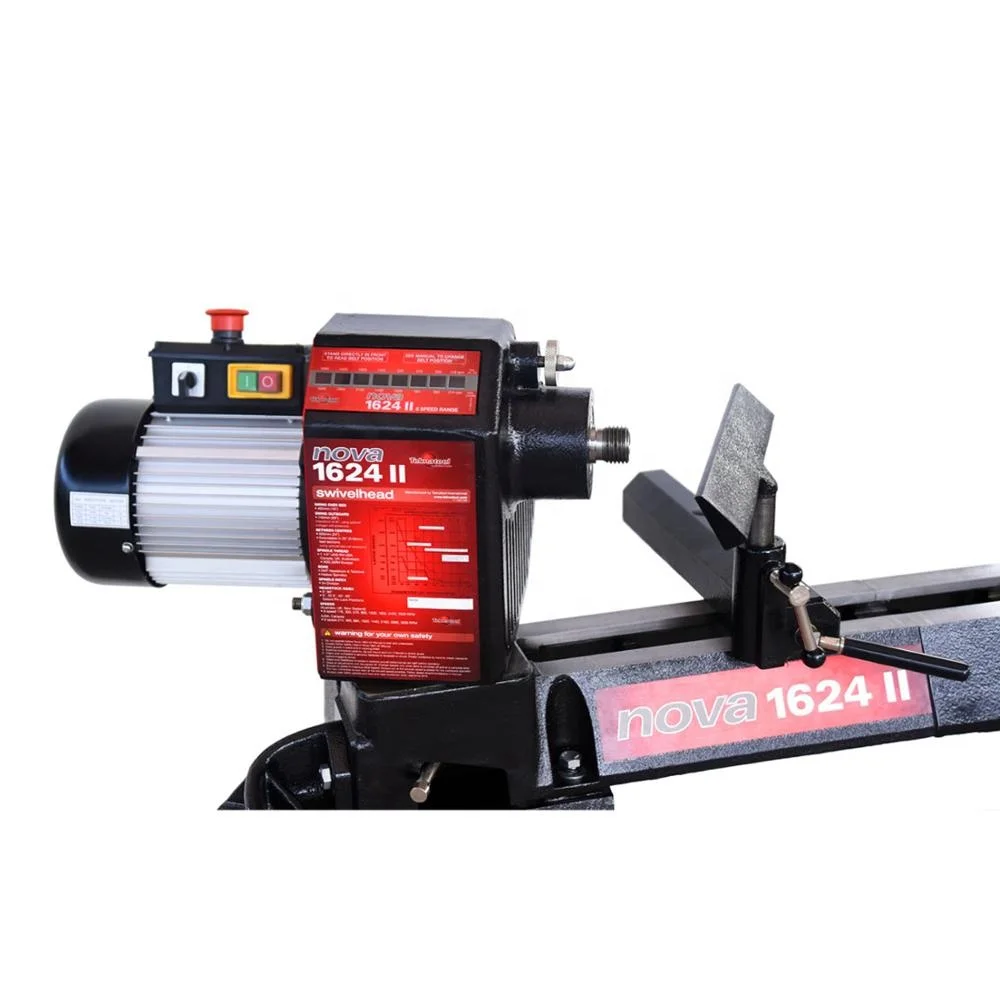 NOVA 1624 II Wood Turning Lathe Machine with G3 Chuck - 1.5hp, 8