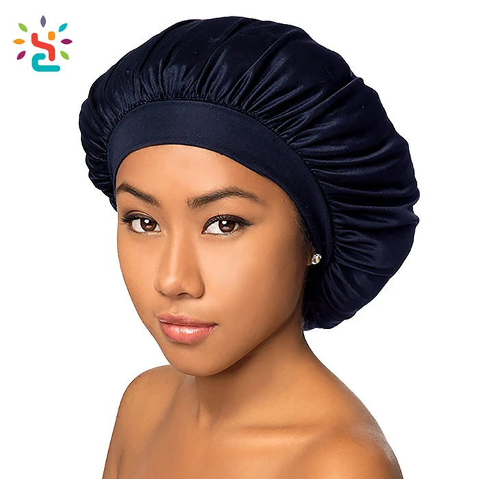 Custom Logo New Styles Satin Bonnet For Curly Hair Silk Night