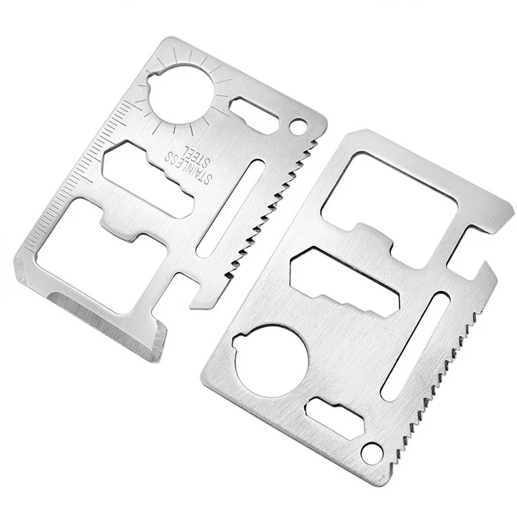 Hunting Credit Card Knives Outdoor Camping Survival Multifunction Mini Swiss Knife  Keychain SOS Pocket Multi Knife Tools