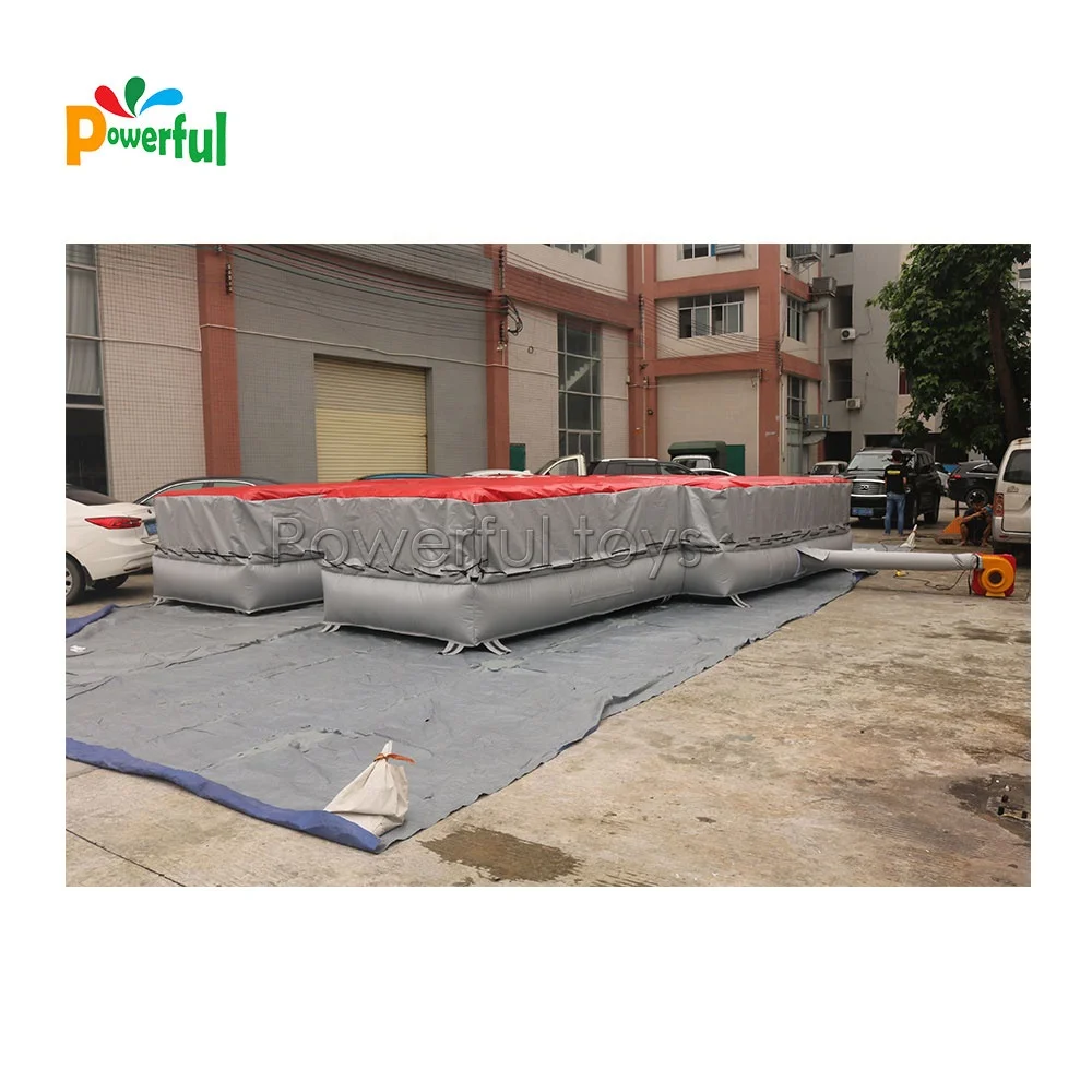 High Jumping Inflatable Pole Vault Pits Inflatable Pole Vault System Landing Pad