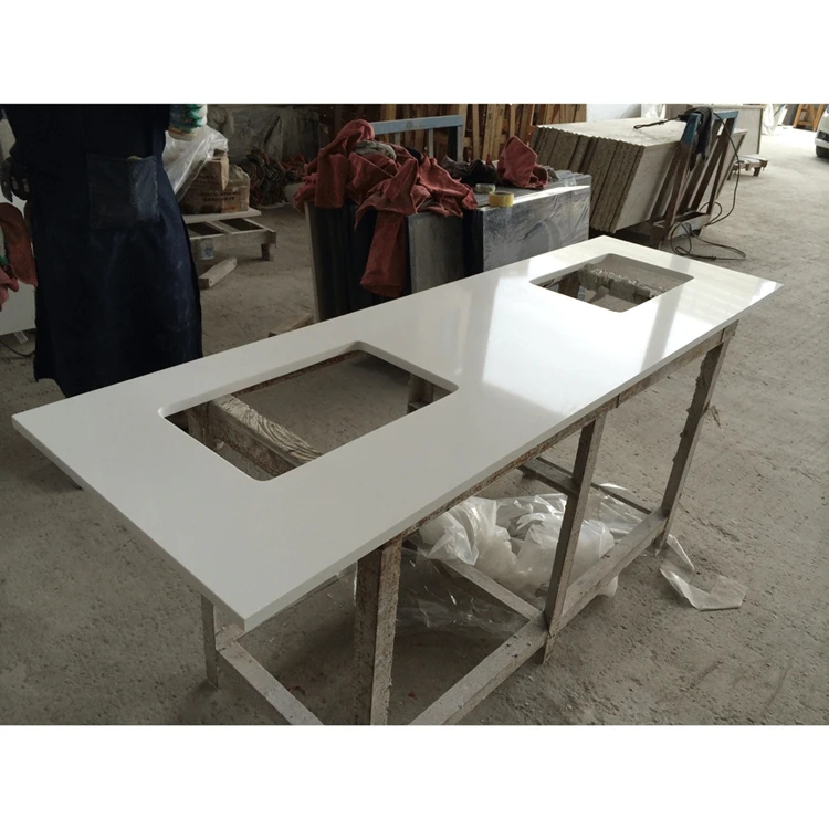 Spark White Quartz Stone Countertop With Perfect Price