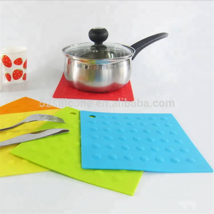 Heat Resistant Kitchen Utensils Silicone Rubber Hot Pads Pot Holder Trivet Mat Durable Placemat Set Buy Silicone Hot Pot Mat Silicone Rubber Hot Pads Placemat Set Product On Alibaba Com