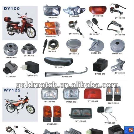 motorcycle spare parts price list