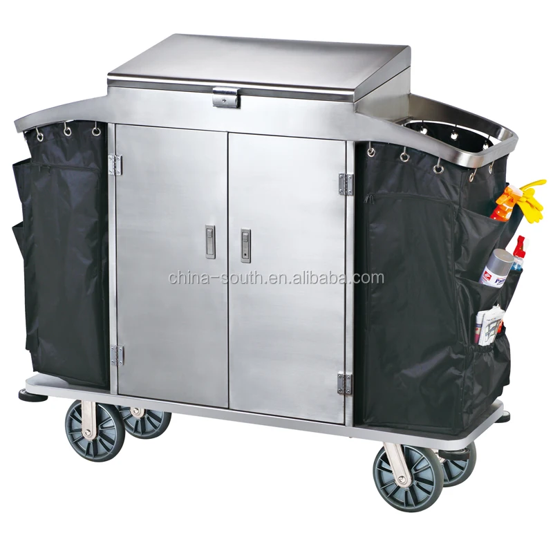 Housekeeping Carts - Stainless Steel 