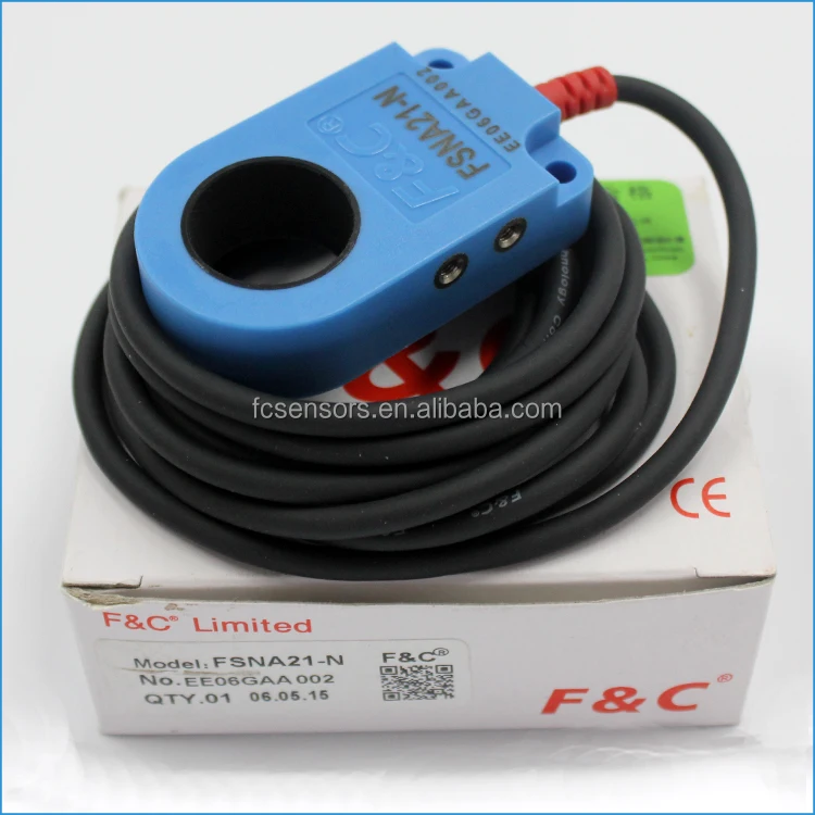 12VDC NPN 3 Wire Falling Metal Detector Sensor 21mm Ring Proximity Sensor
