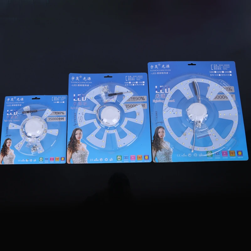Factory Supply LED Module Double Color Ceiling Light With Lens 24W Warm White and Cool White LED SMD 5730