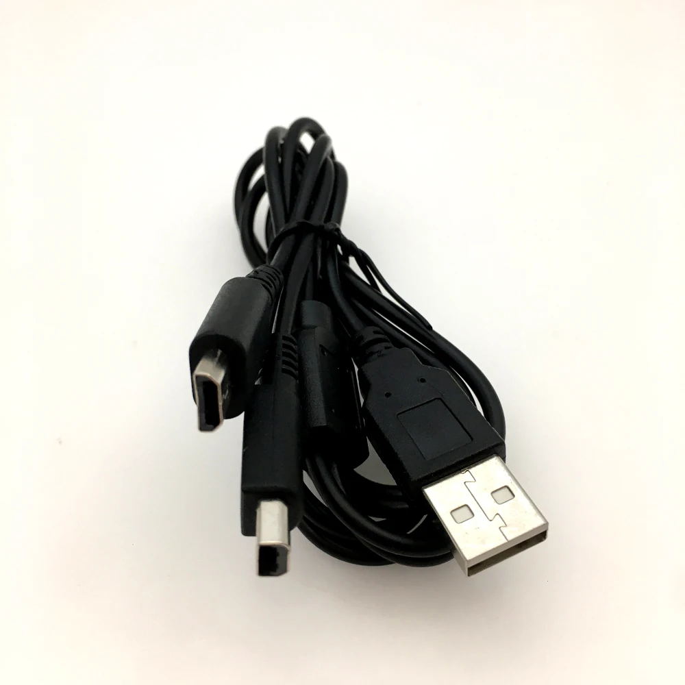 2 IN 1 High Quality USB Data Battery Charger Converter Power Charging Cable  For Nintendo NDSL DS Lite DSI 3DS XL