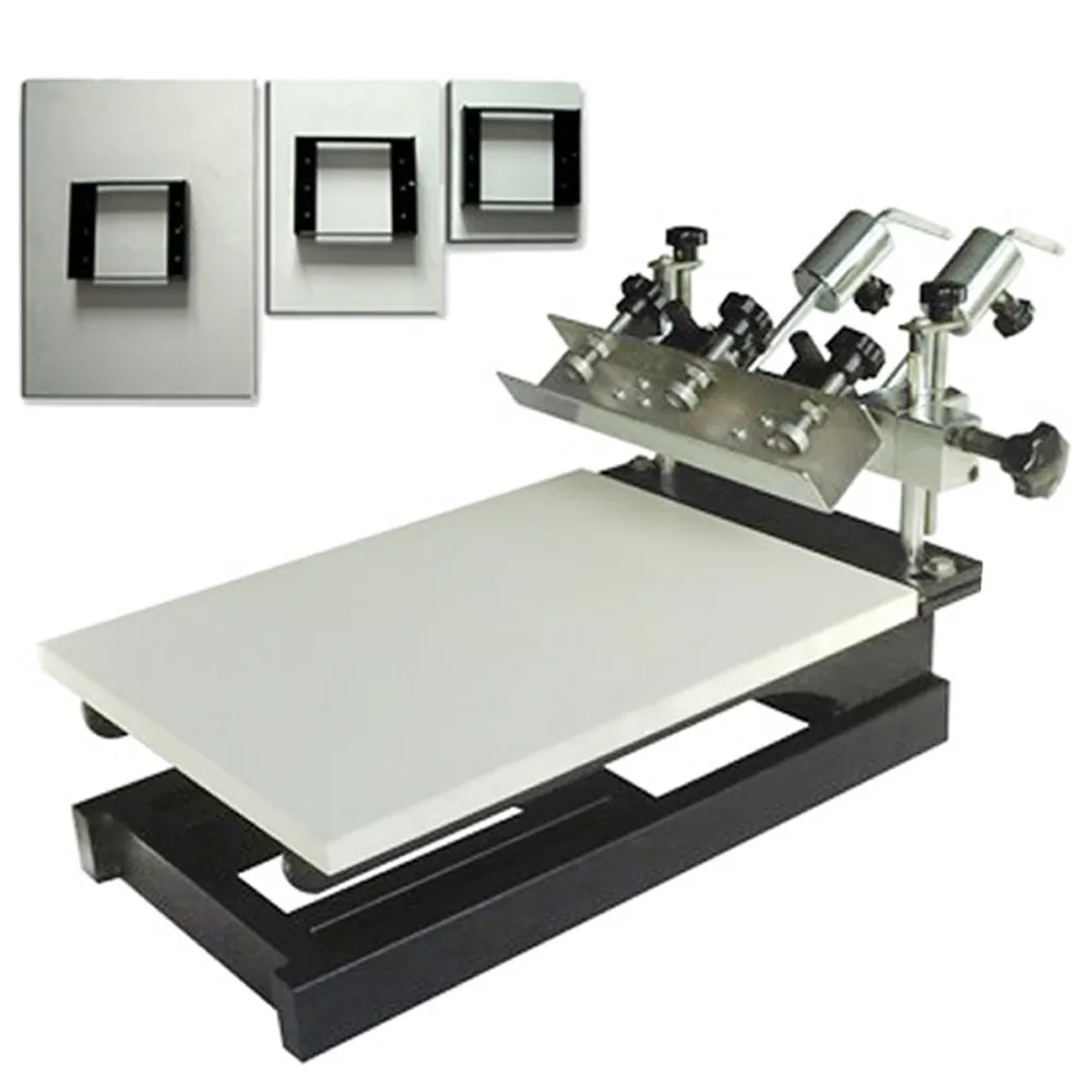 Ruida NS103 1 Color 3 Station  Simple Manual Micro-Adjustable Desktop Silk Screen Printing Machine for Cloths
