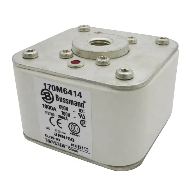 Электронные компоненты Встроенный предохранитель 1000A 690V 170M6414 высокая скорость предохранитель