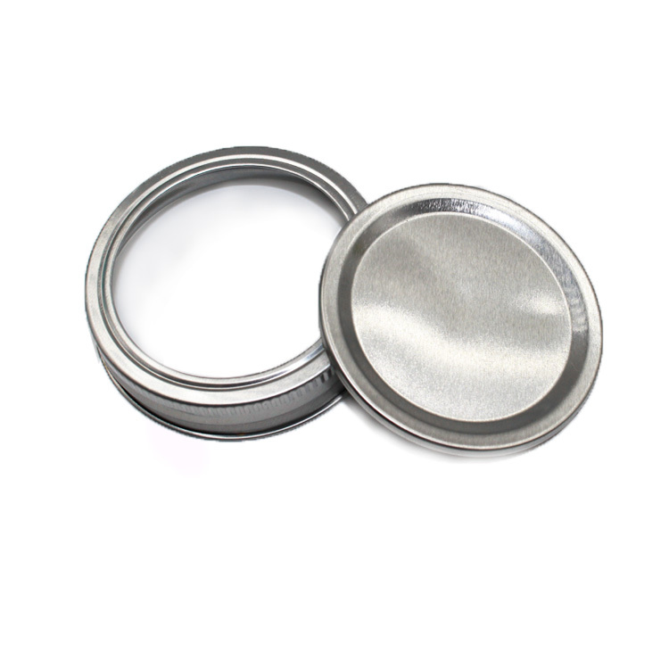 2 шт., крышки для банка mason jar из нержавеющей стали