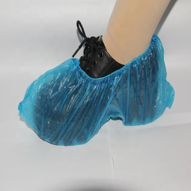 shoe covers disposable overshoes Machine Made Disposable fabric CPE Plastic Shoe Cover automatic shoe cover